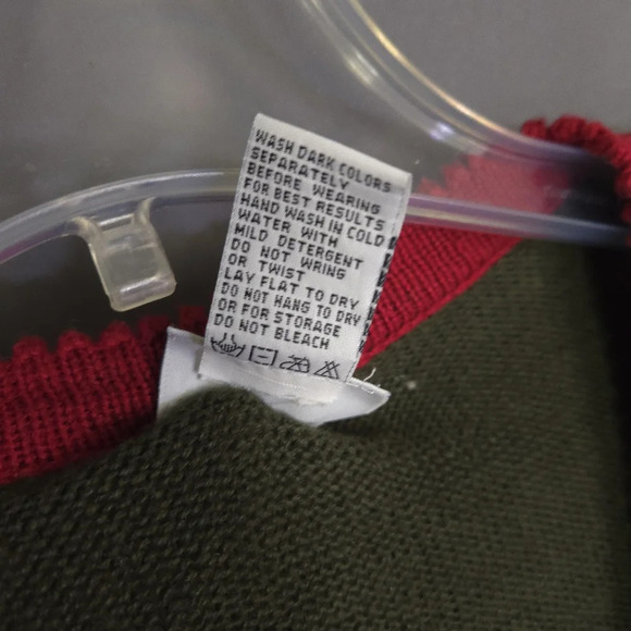 Vintage Napa Valley Cardigan Size Large Fall Houndstooth Floral Embroidered - Picture 5 of 8